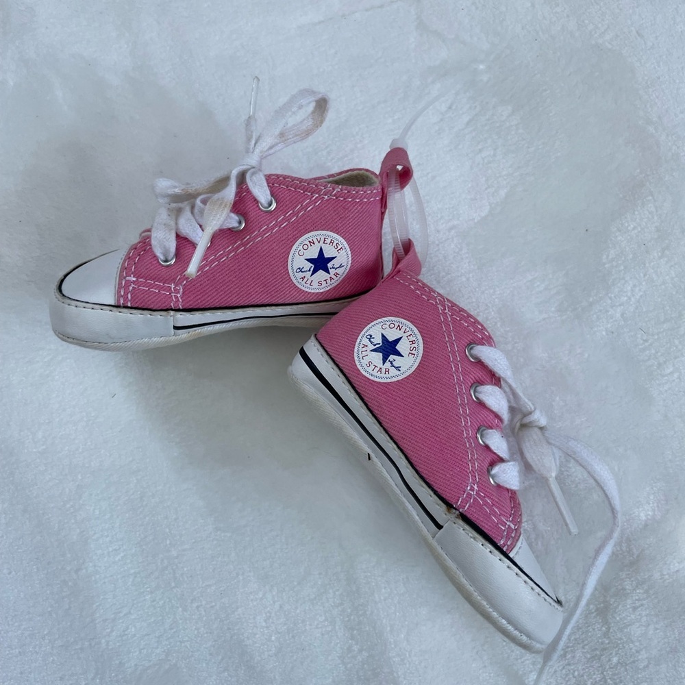 EUC Pink Infant Converse Soft Sneakers
